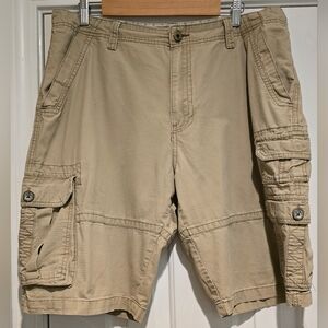 Men's Iron Co Size 34 Khaki Cargo Shorts